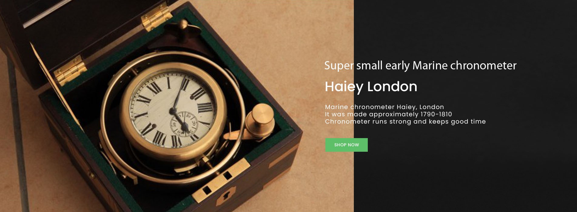 small super early Marine chronometer Haiey London collection rarity